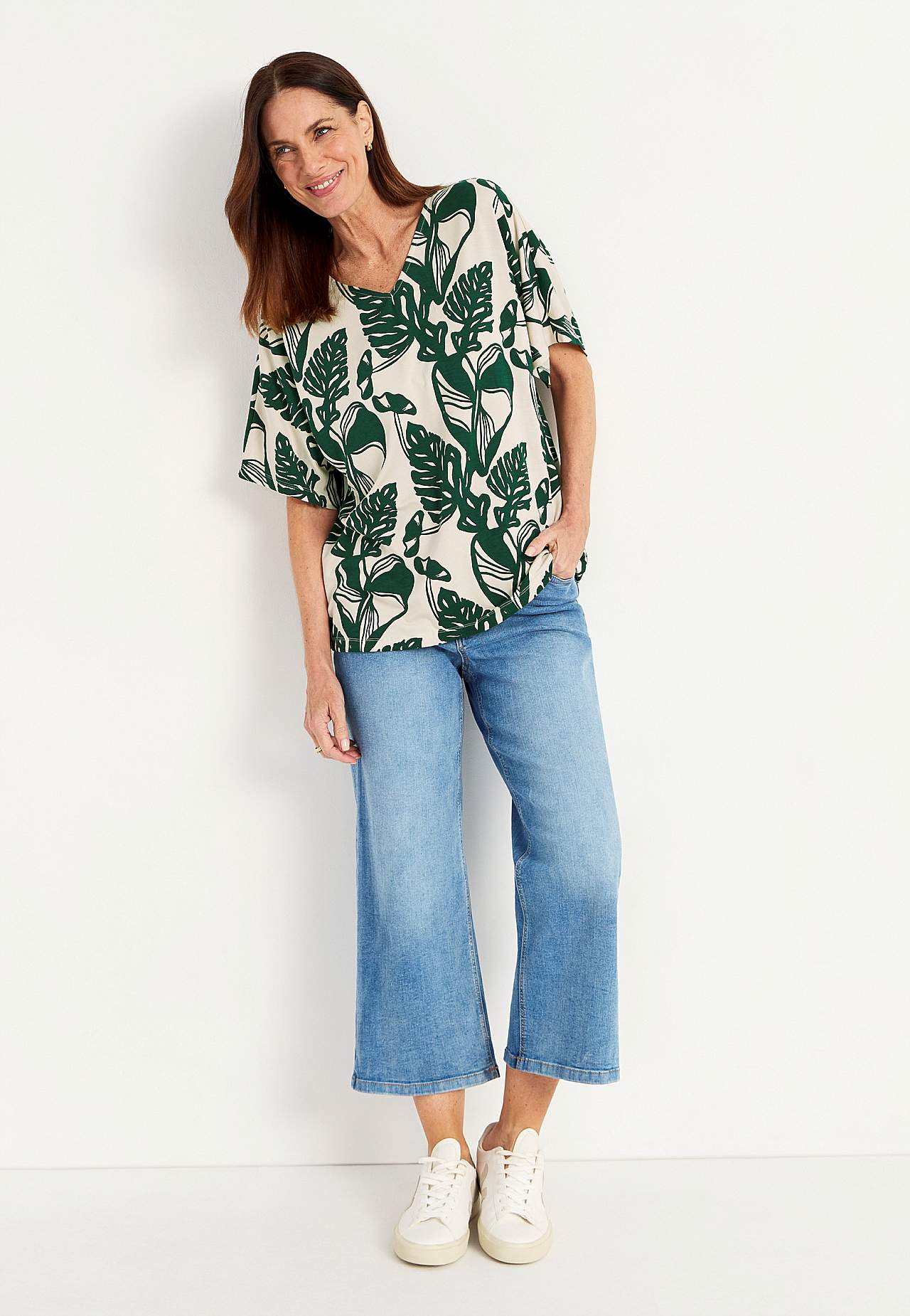 Kimono varrukatega trikotaažtopp