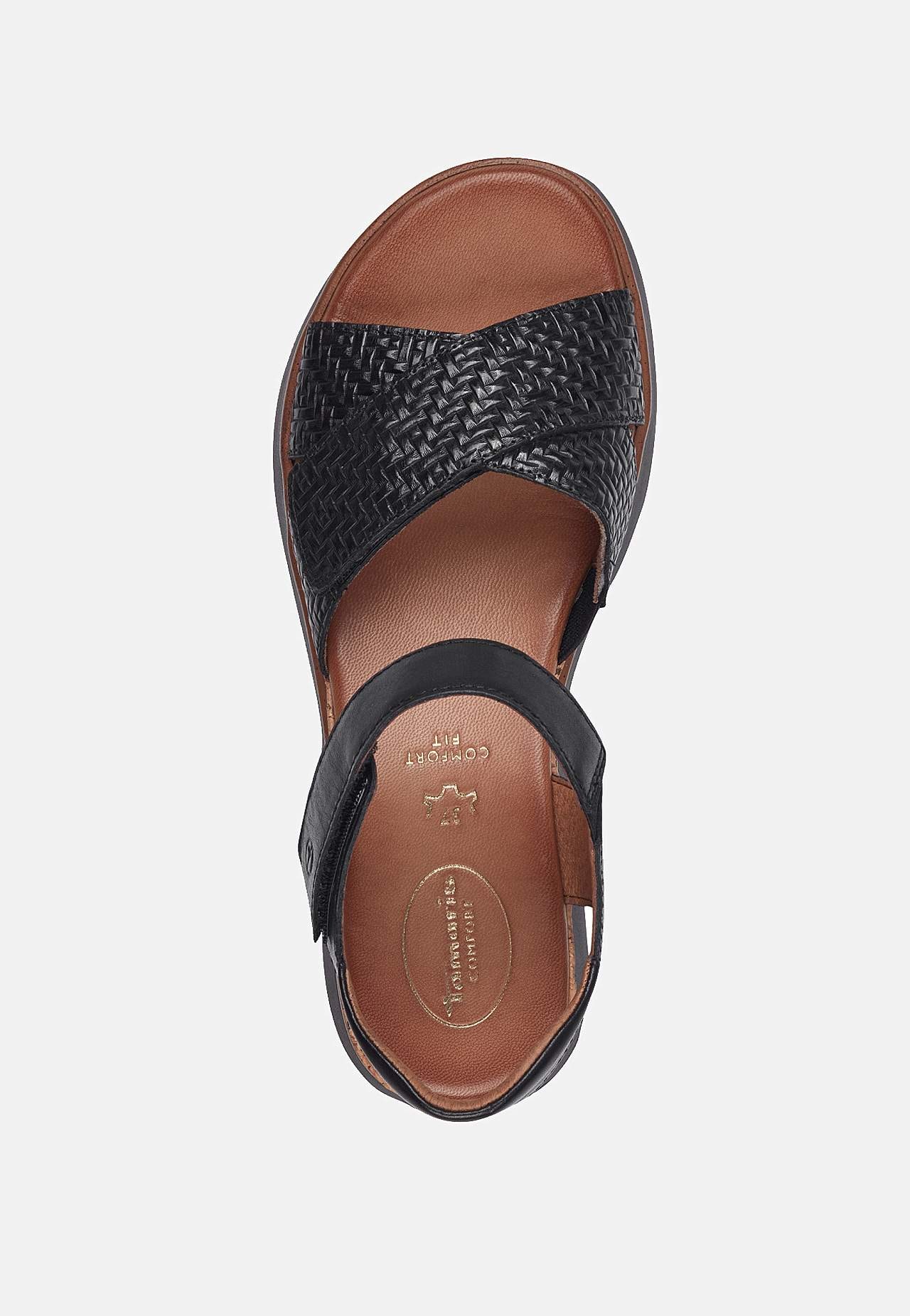 Reguleeritavate rihmadega nahast sandaalid Comfort