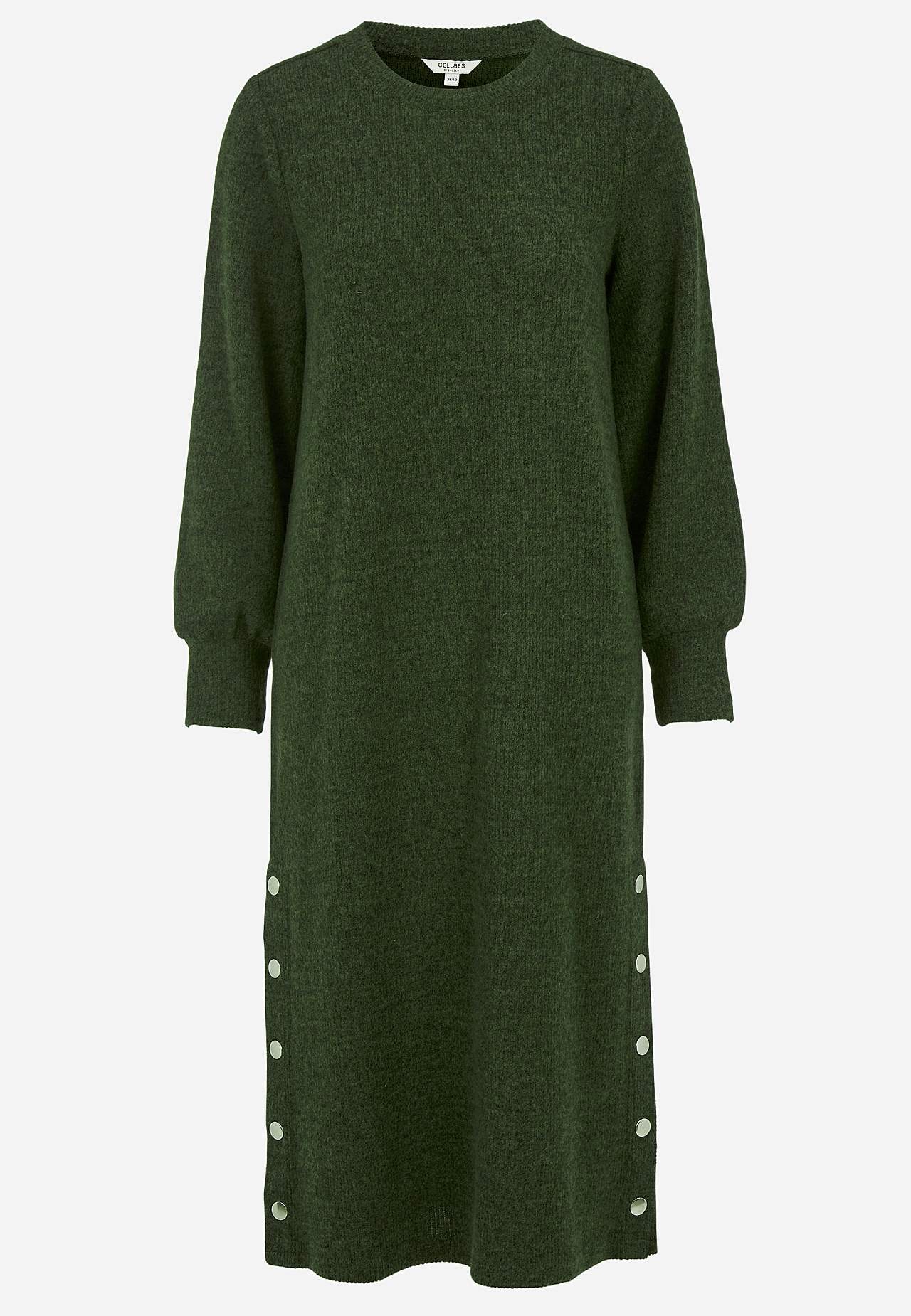 Ülipehme nööpidega kleit