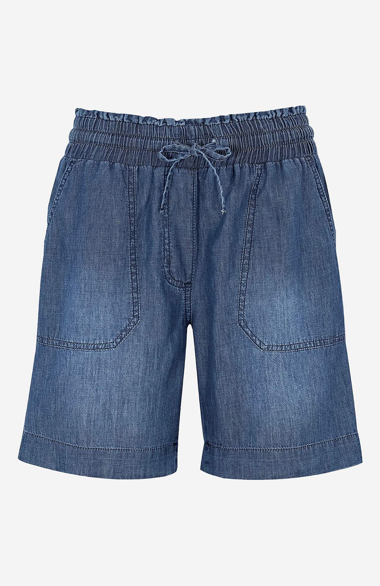 Pestud denimkangast lühikesed püksid Jade