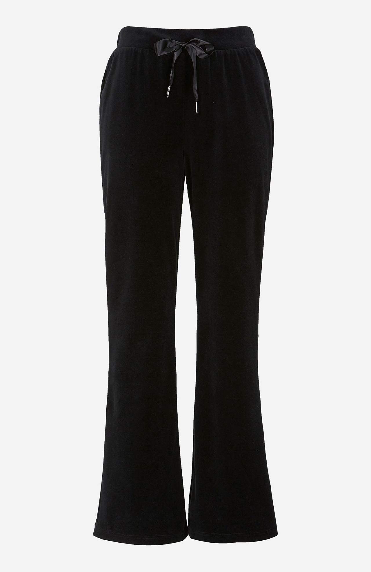 Bootcut lõikega veluurpüksid Wilma