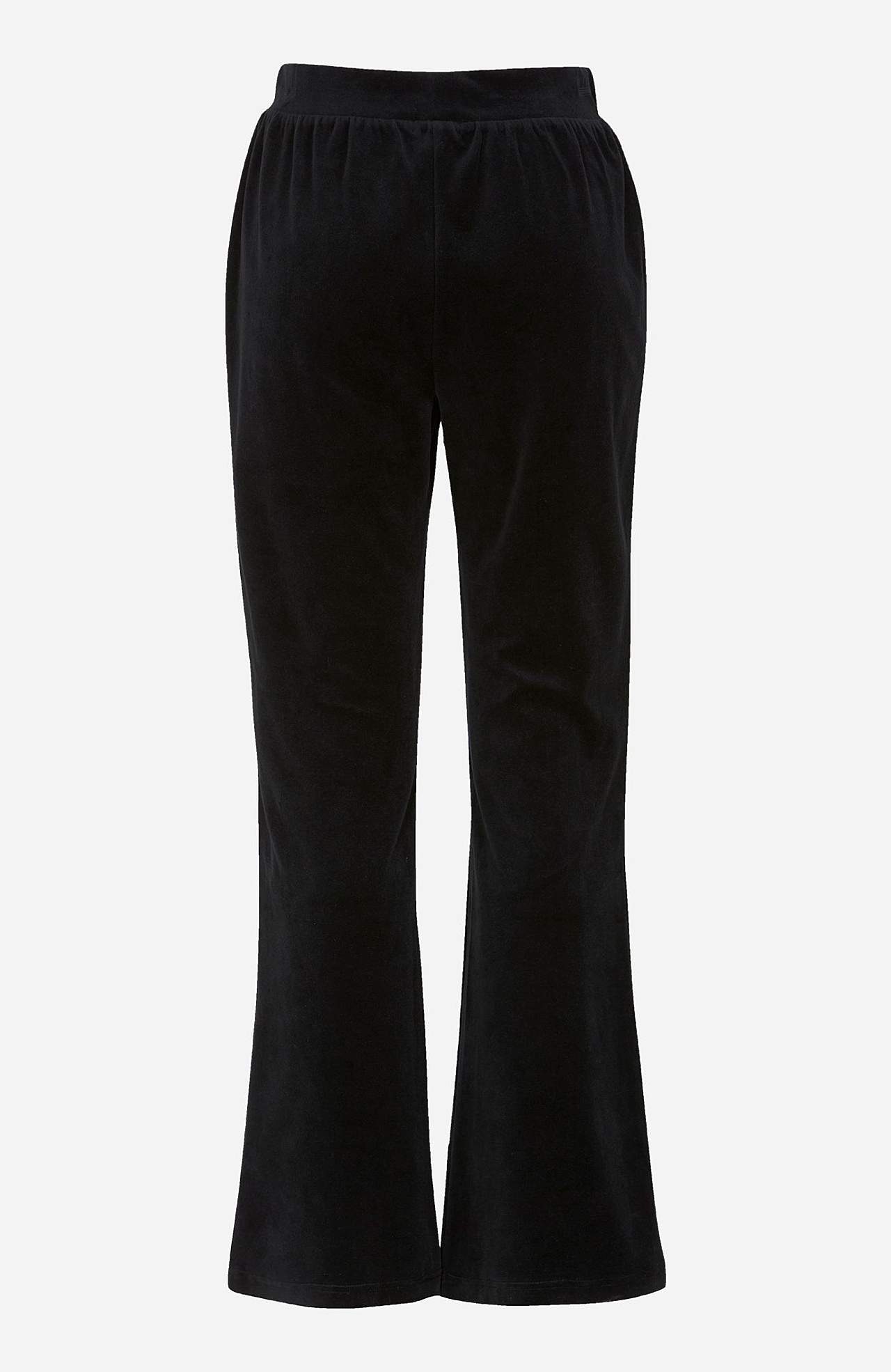 Bootcut lõikega veluurpüksid Wilma