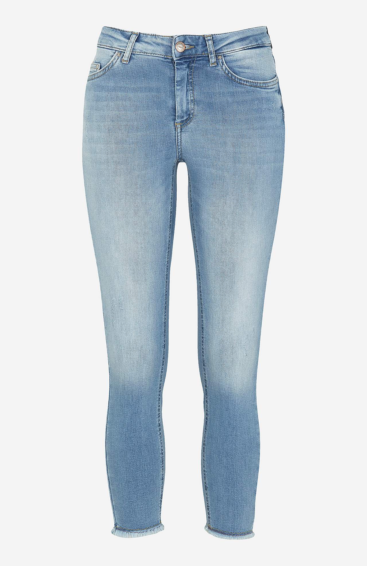 7/8-pikkuses teksad Skinny Flare Blush