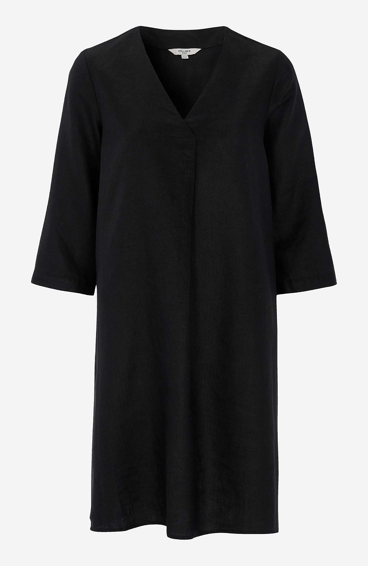 V-kaelusega linane kleit Premium Joanne