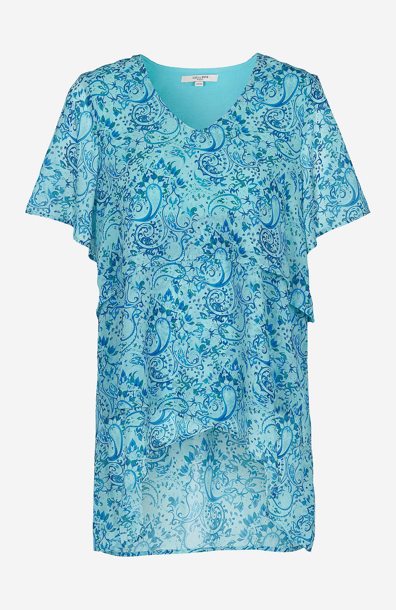 Neerumustriline šifoontuunika