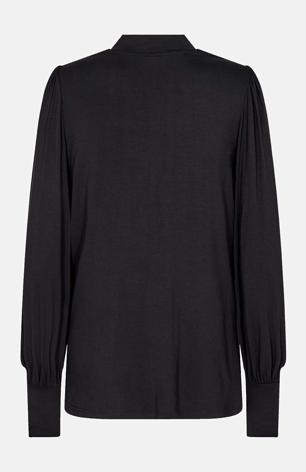 Drapeeringuga ühevärviline trikotaažtopp