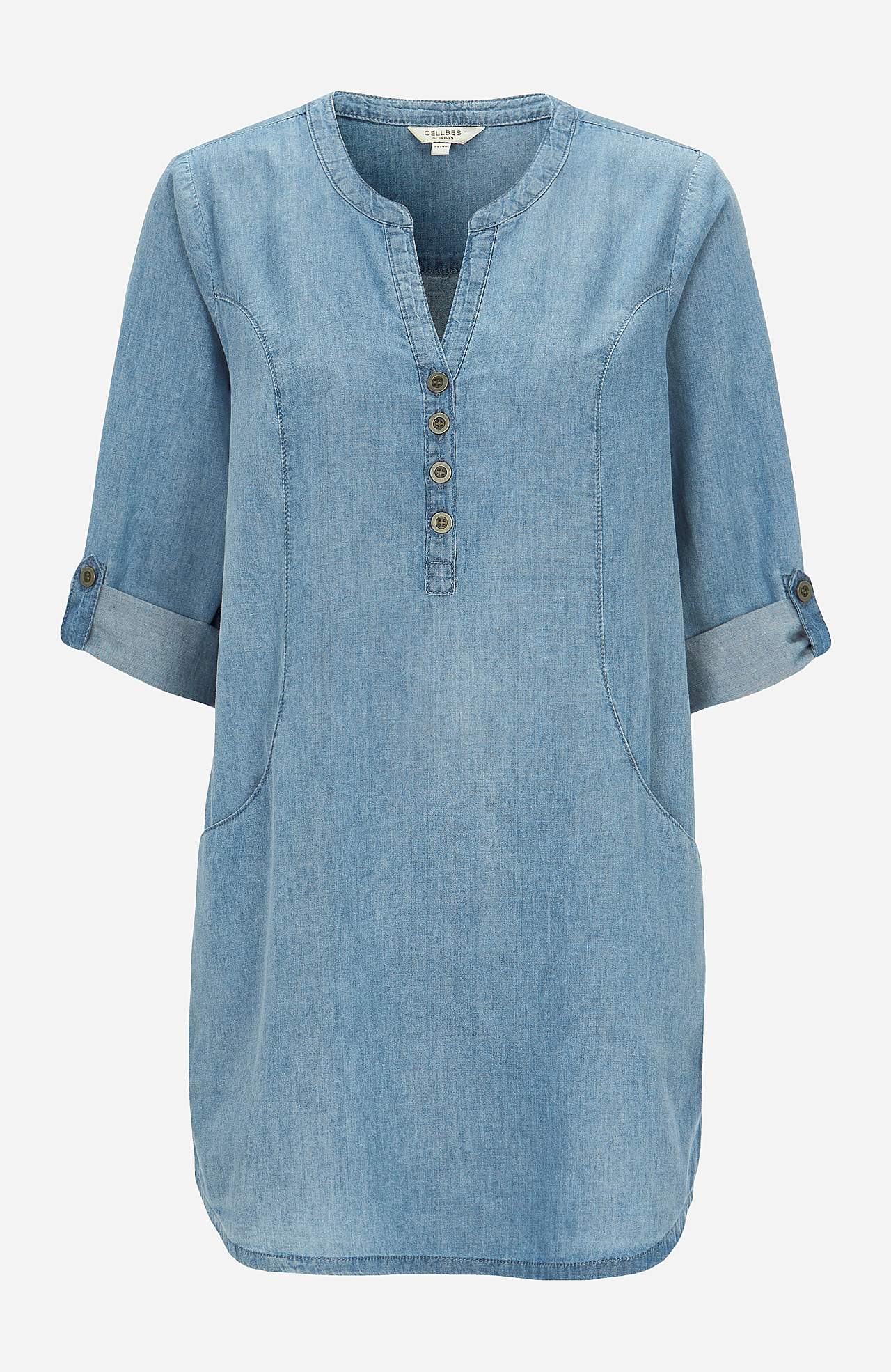 Taskutega denimtuunika