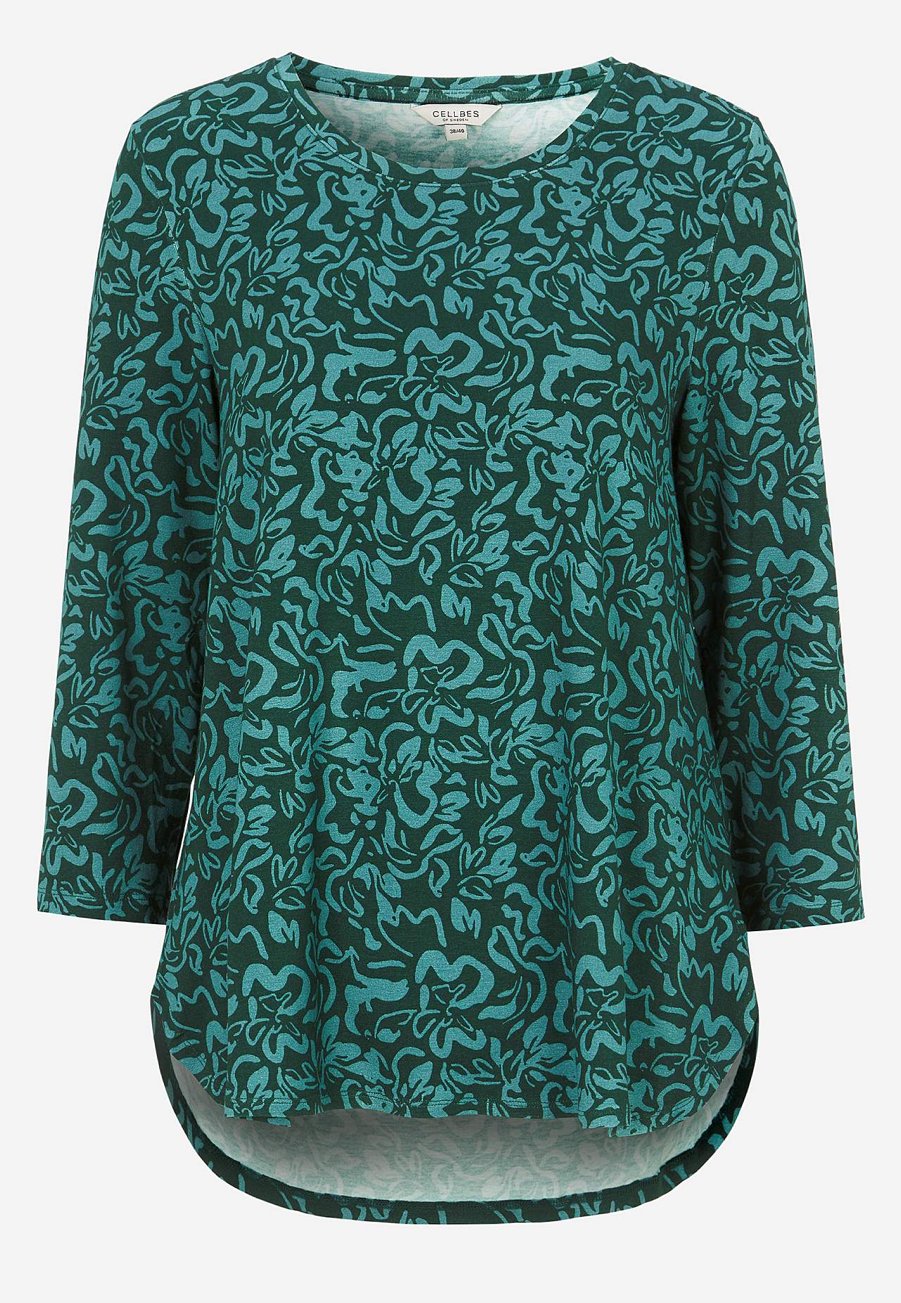 Kolmveerandvarrukatega trikotaažtopp