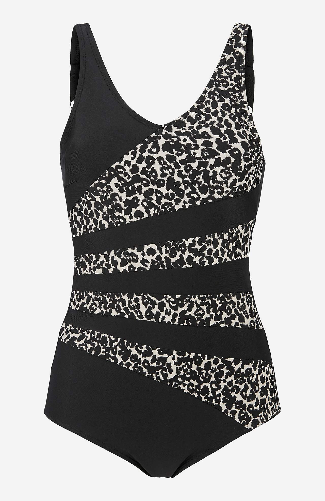 Leopardimusriga ujumistrikoo Beaumont