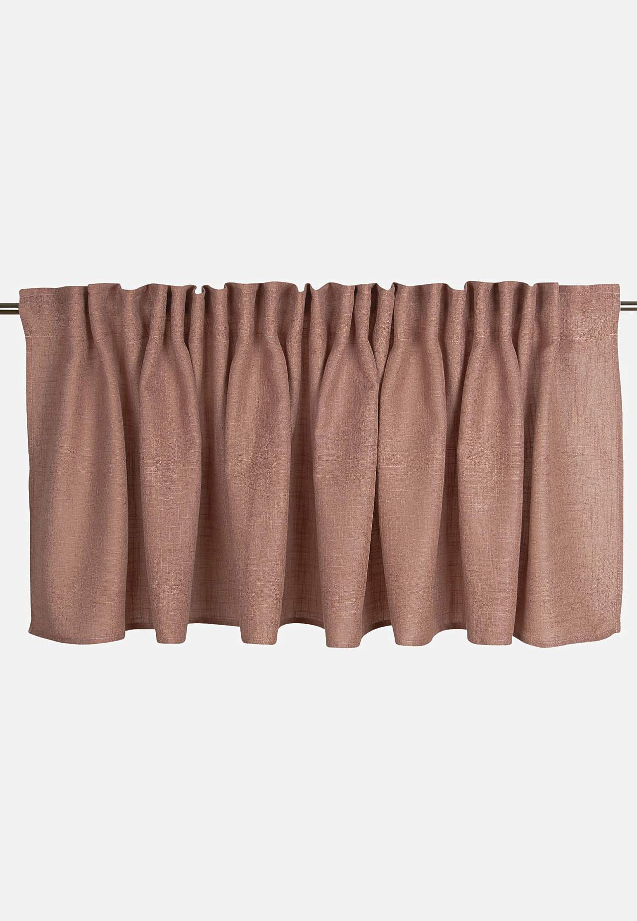 Mitme paigaldusvõimalusega linase ilmega ülakardin