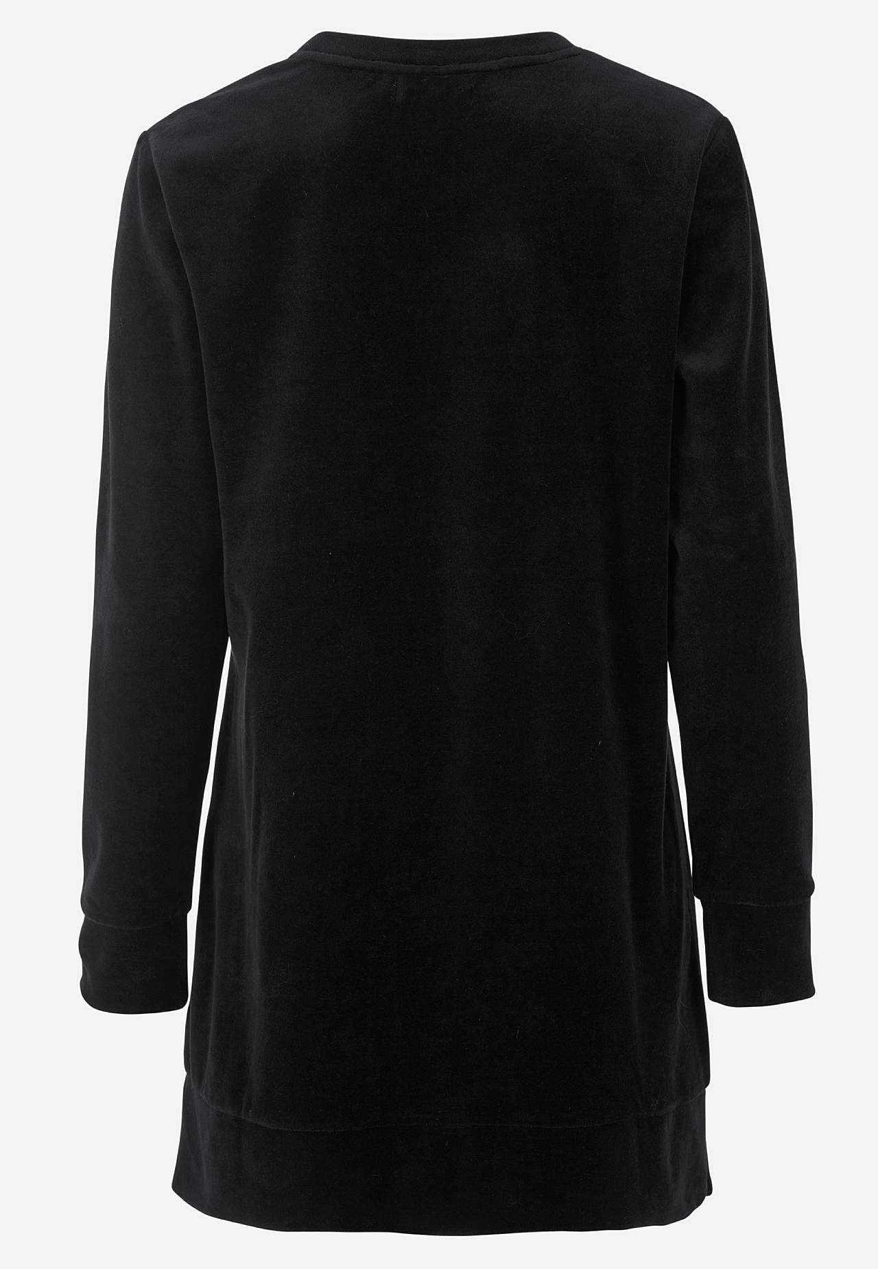 Pikk veluurist tuunika