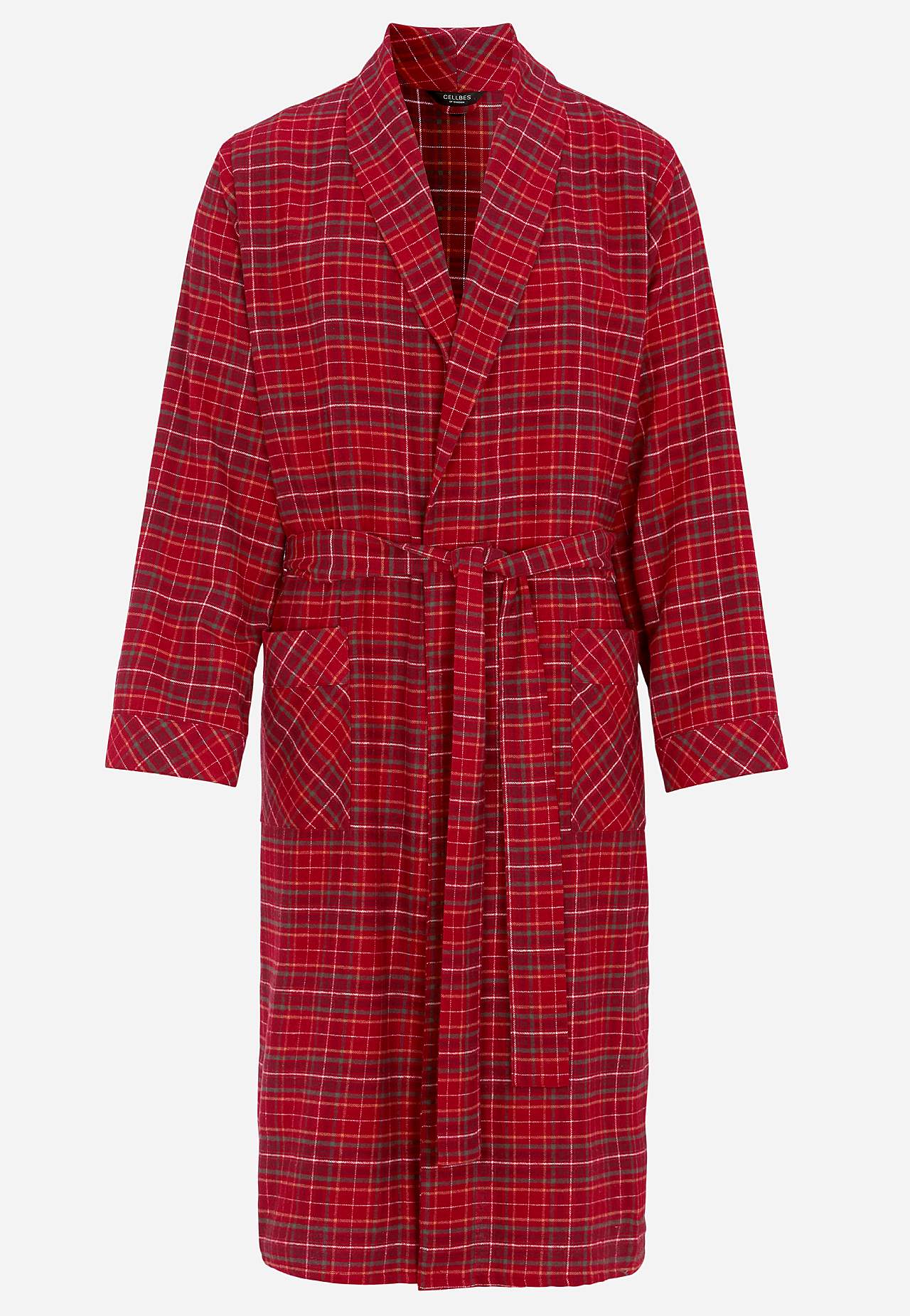 Ruuduline flanellist hommikumantel