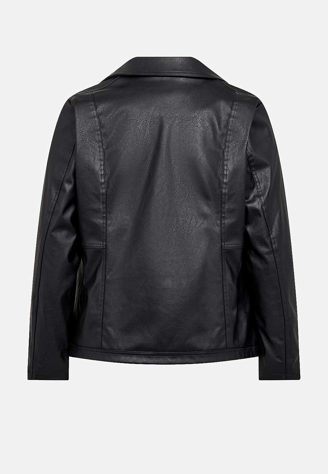 Baikeristiilis kunstnahast jakk