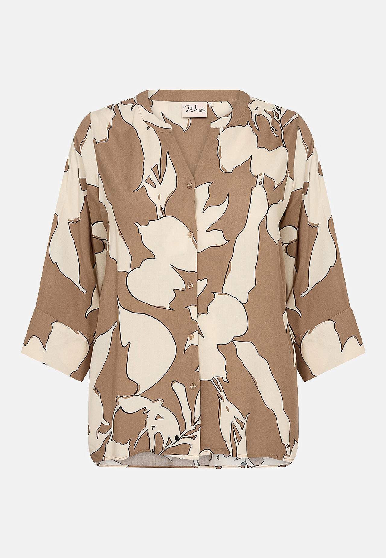 Mustriline viskoosist pluus