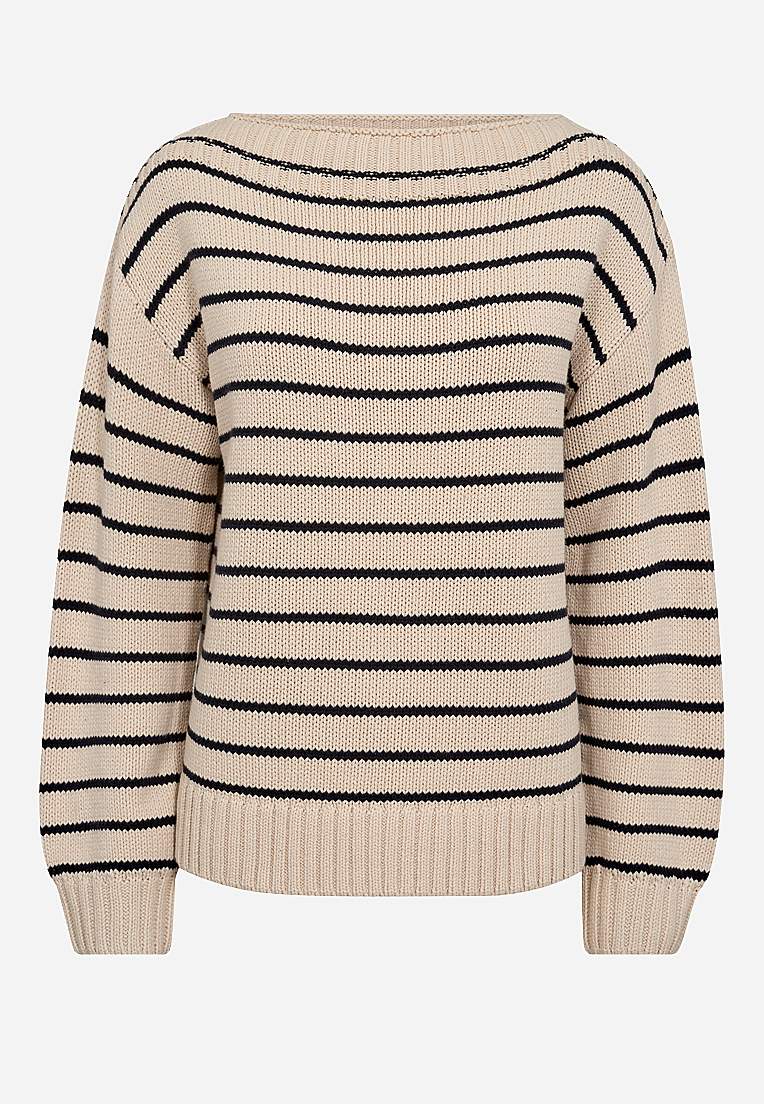 Kootud triibuline džemper