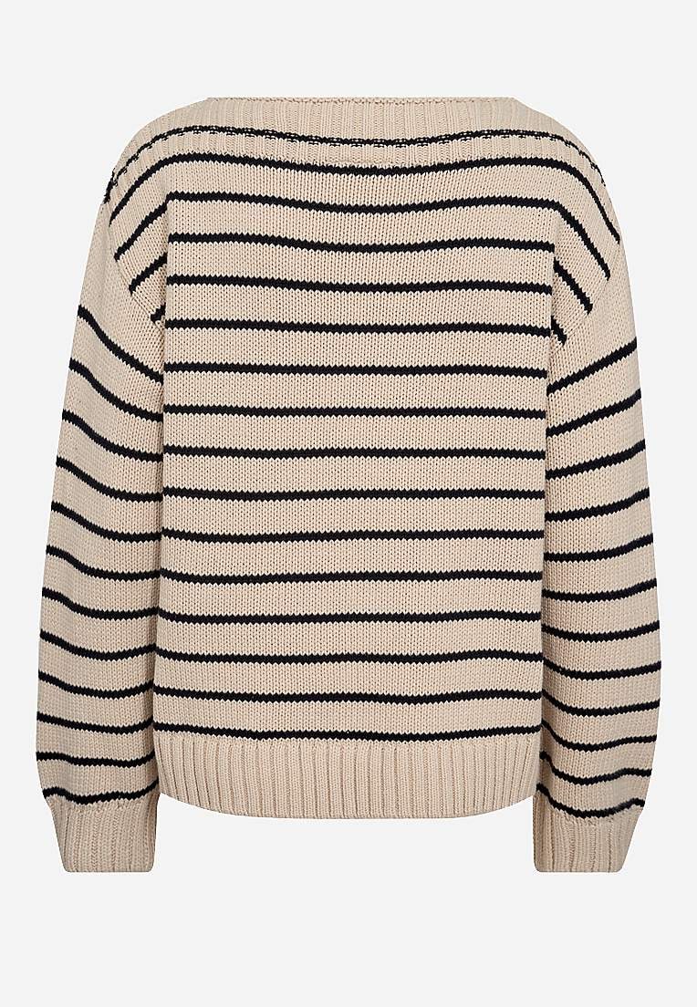 Kootud triibuline džemper