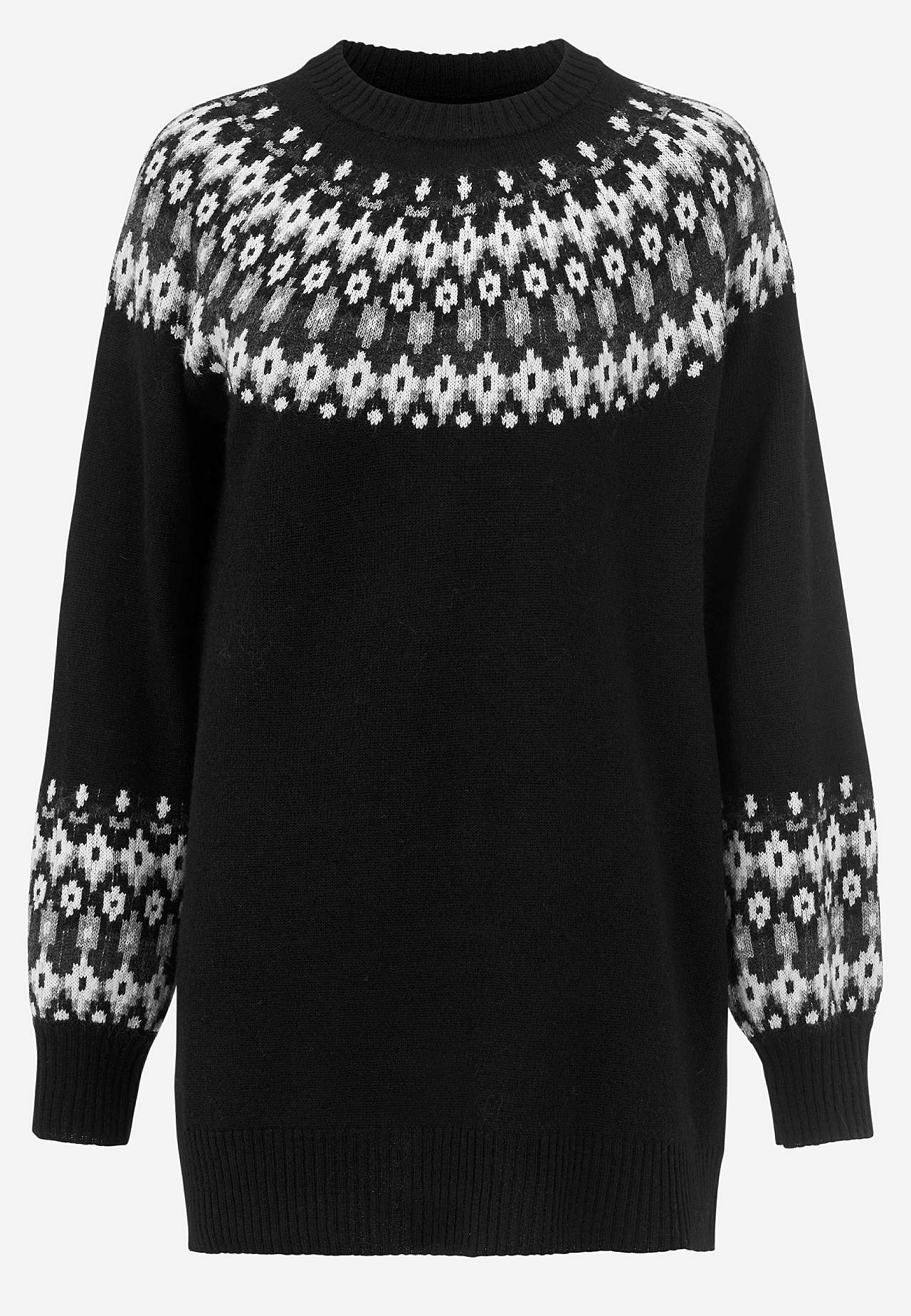 Žakaarmustriline pullover