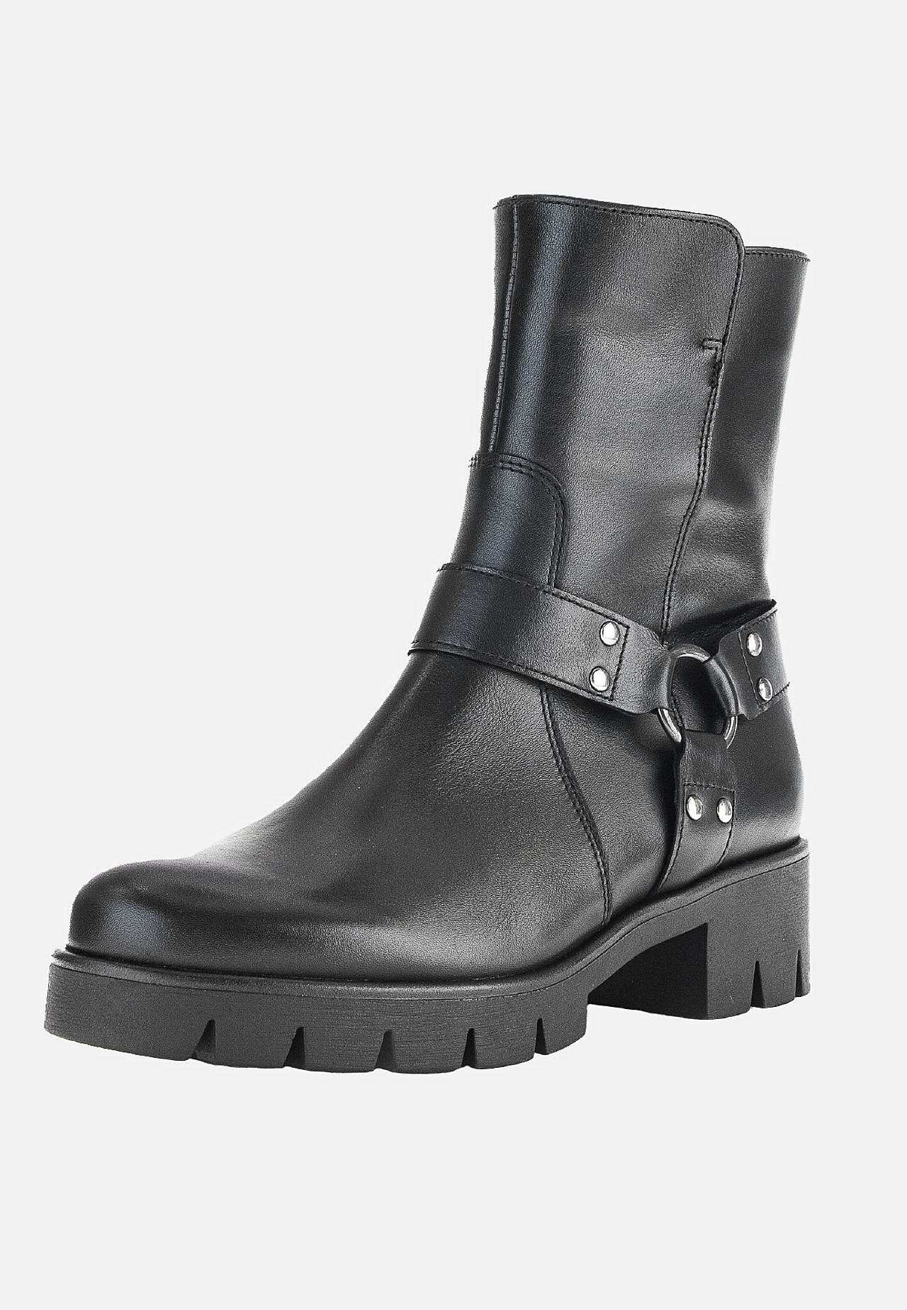 Tõmblukuga nahast saapad