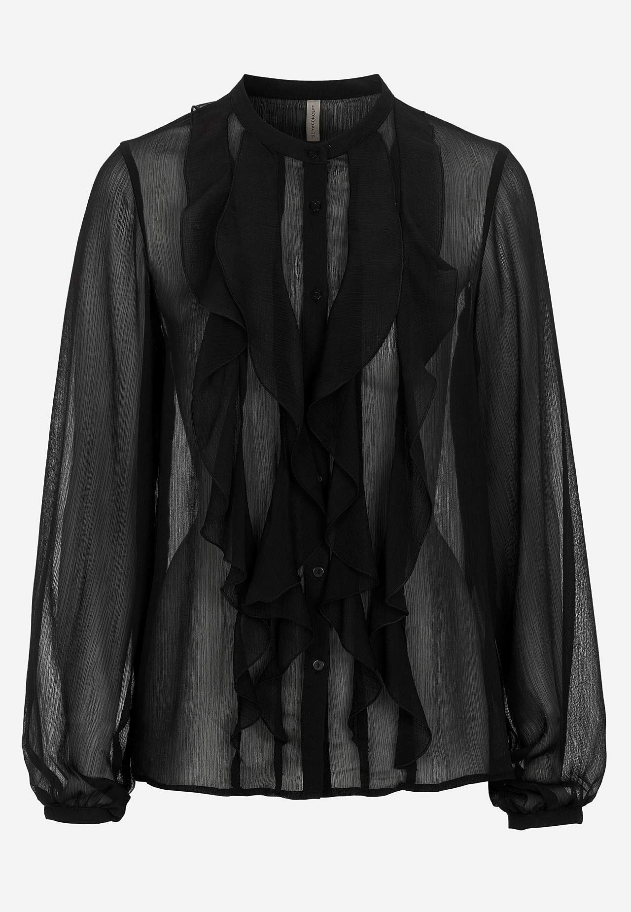 Šifoonist volangidega pluus