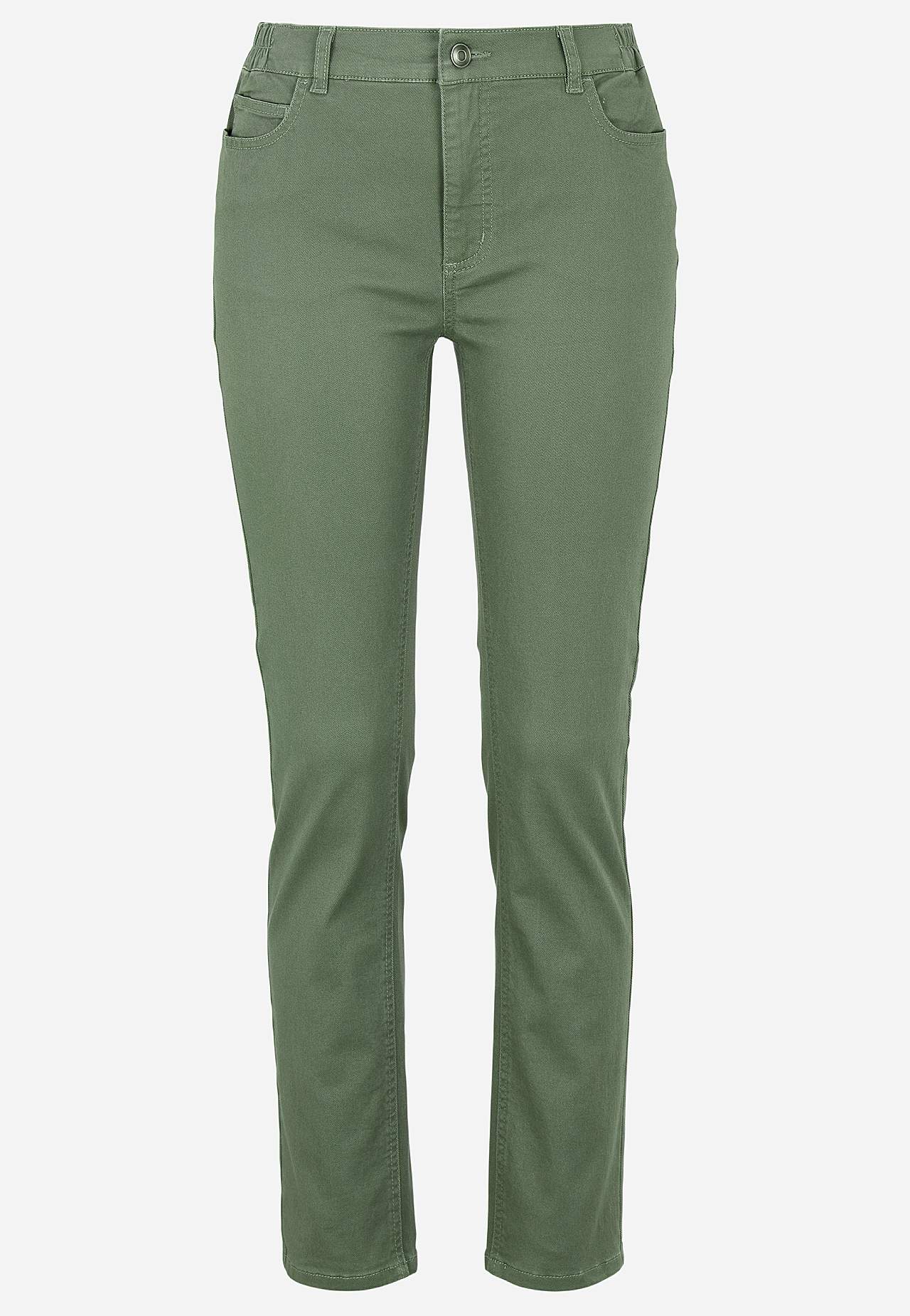 Elastse värvliga teksad