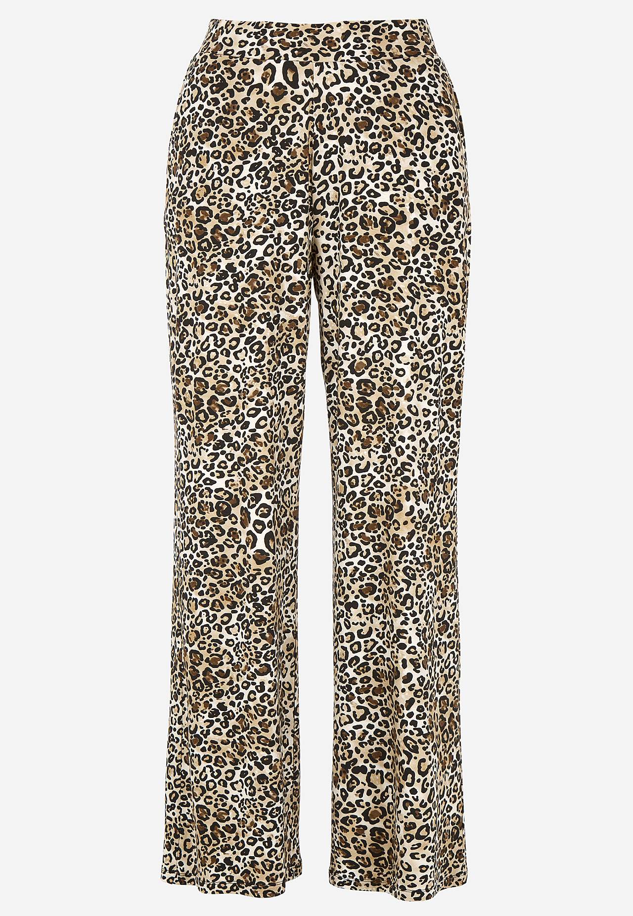 Leopardimustrilised trikotaažpüksid