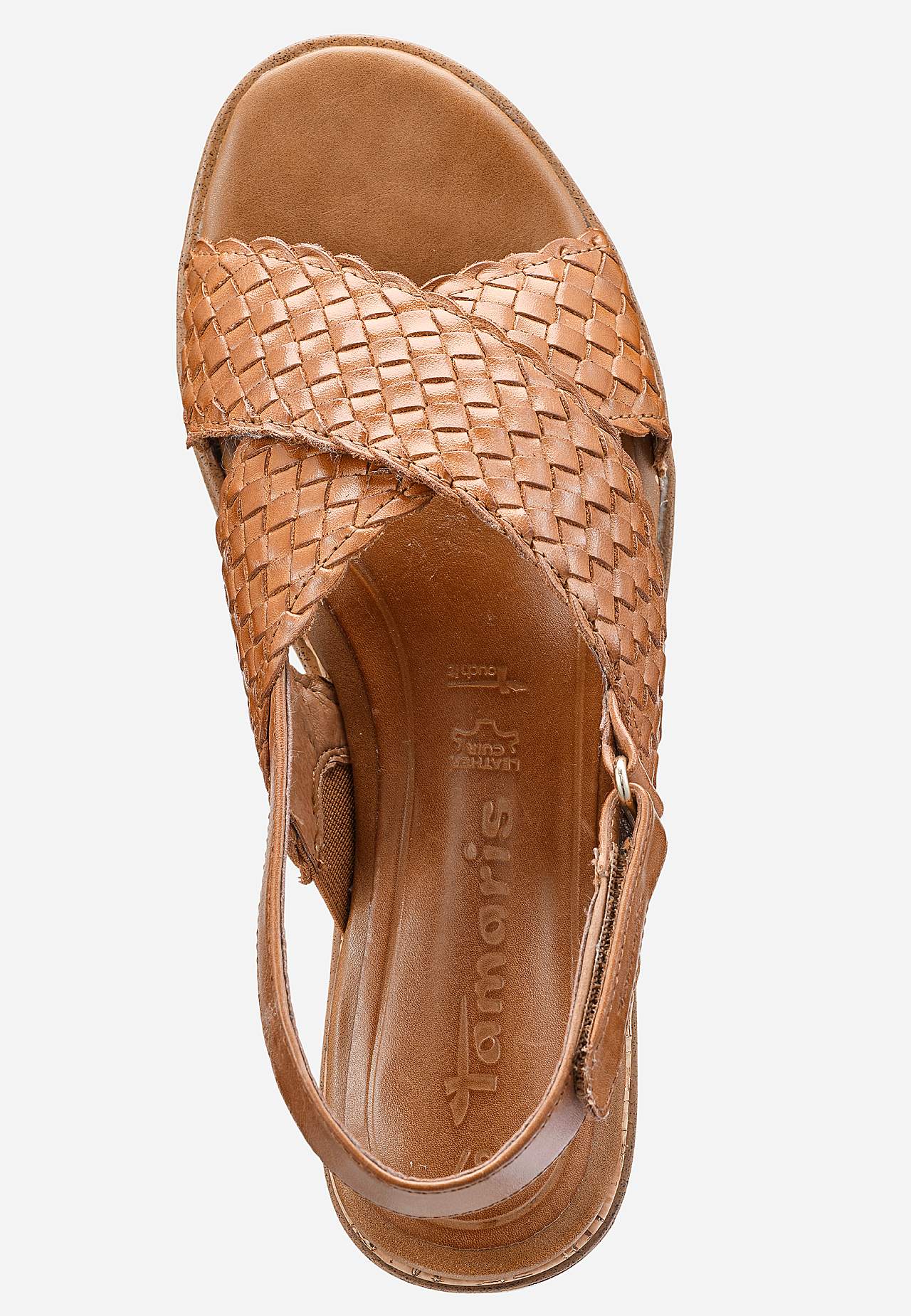 Kiilkontsaga nahast sandaalid