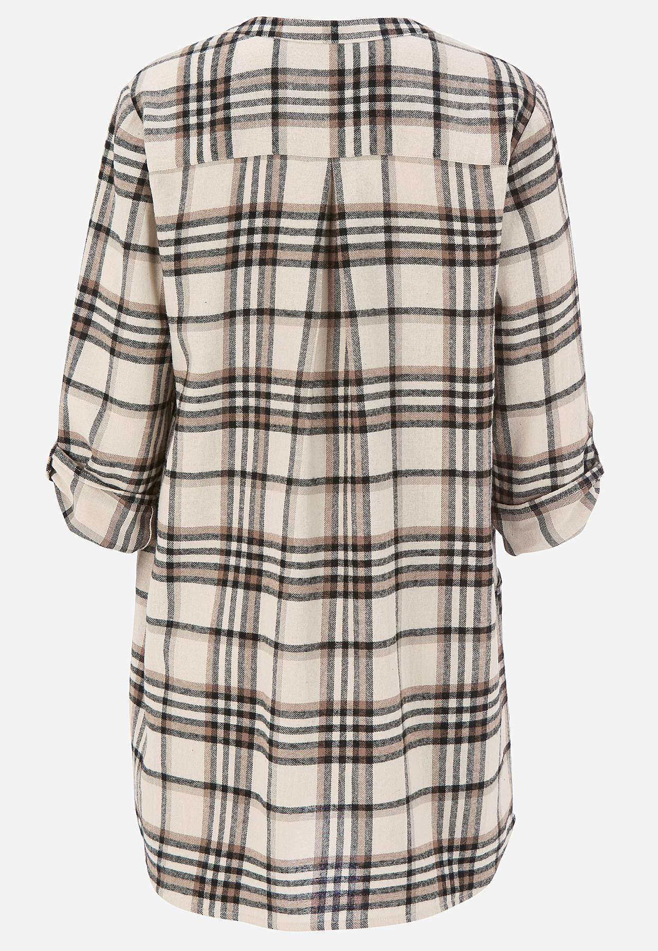 Taskutega flanellist tuunika