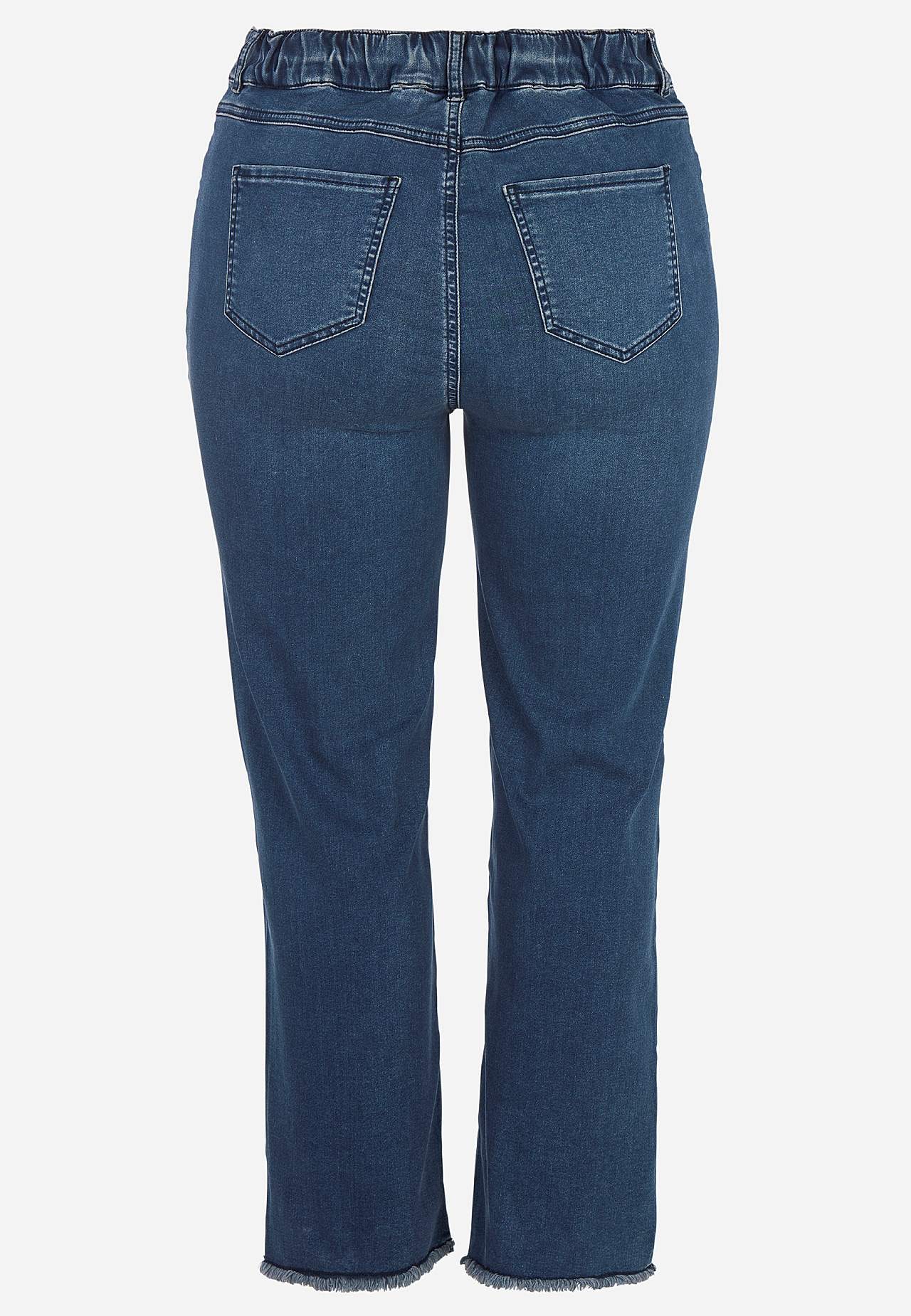 Kõrge vöökohaga elastsed teksad