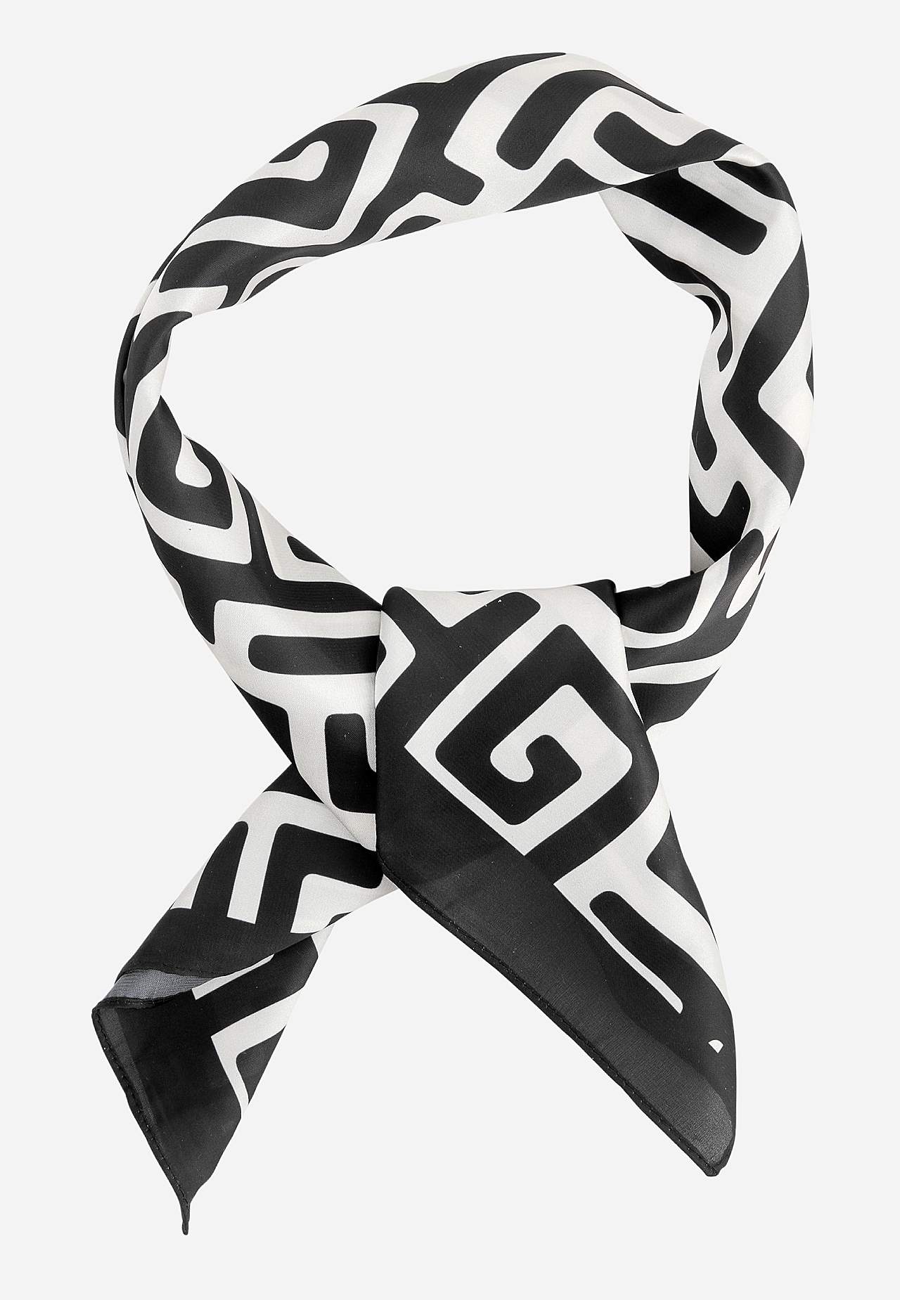 Mustriline satiinist sall