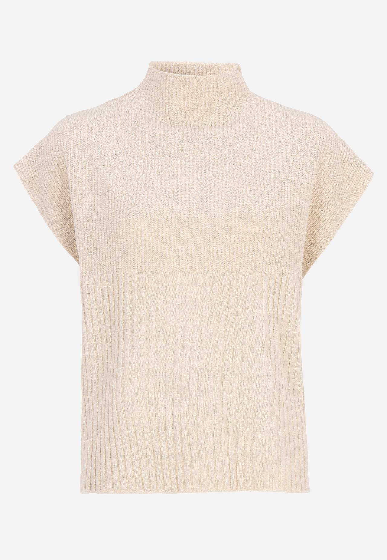 Polokaelusega kootud vest