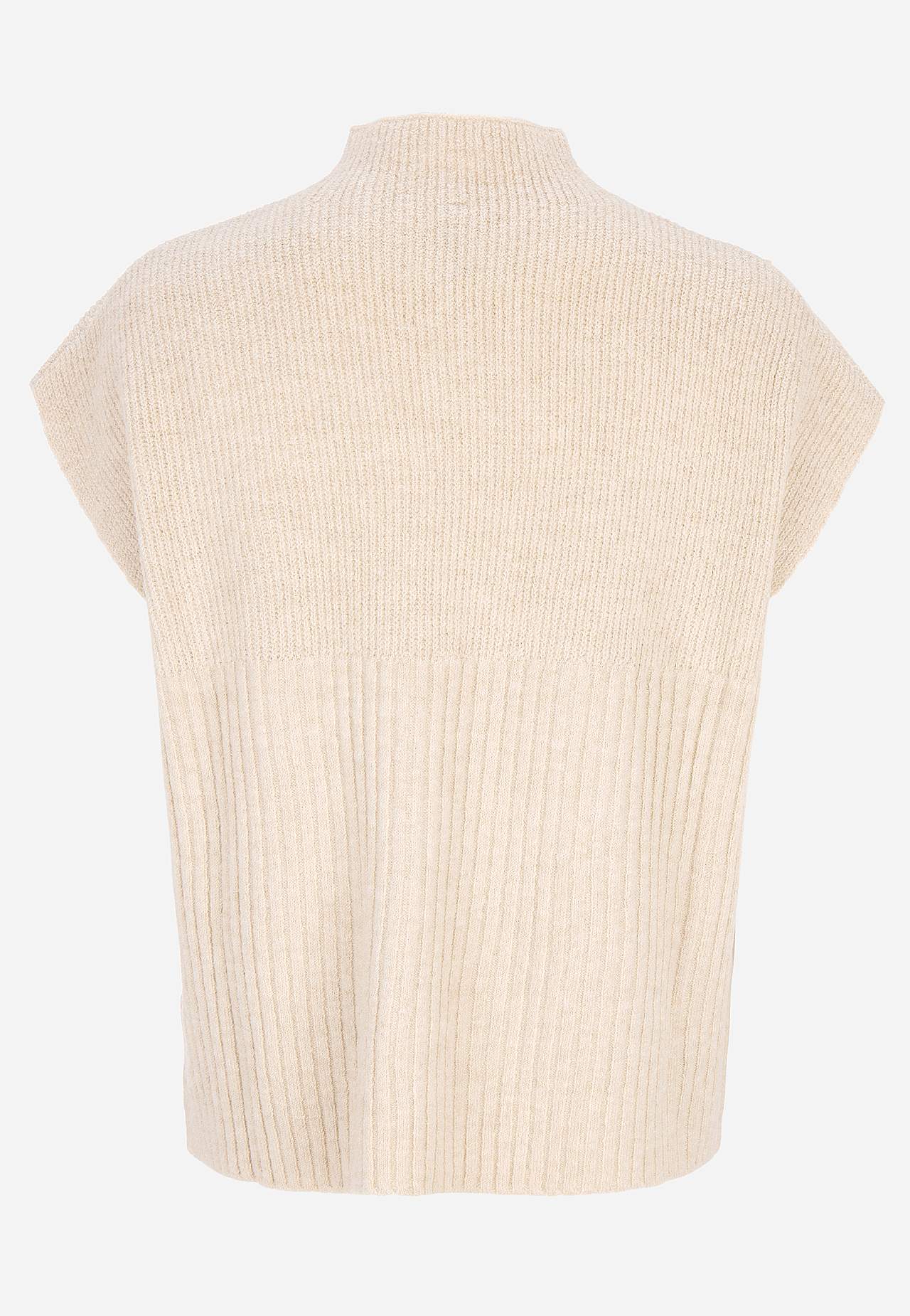 Polokaelusega kootud vest