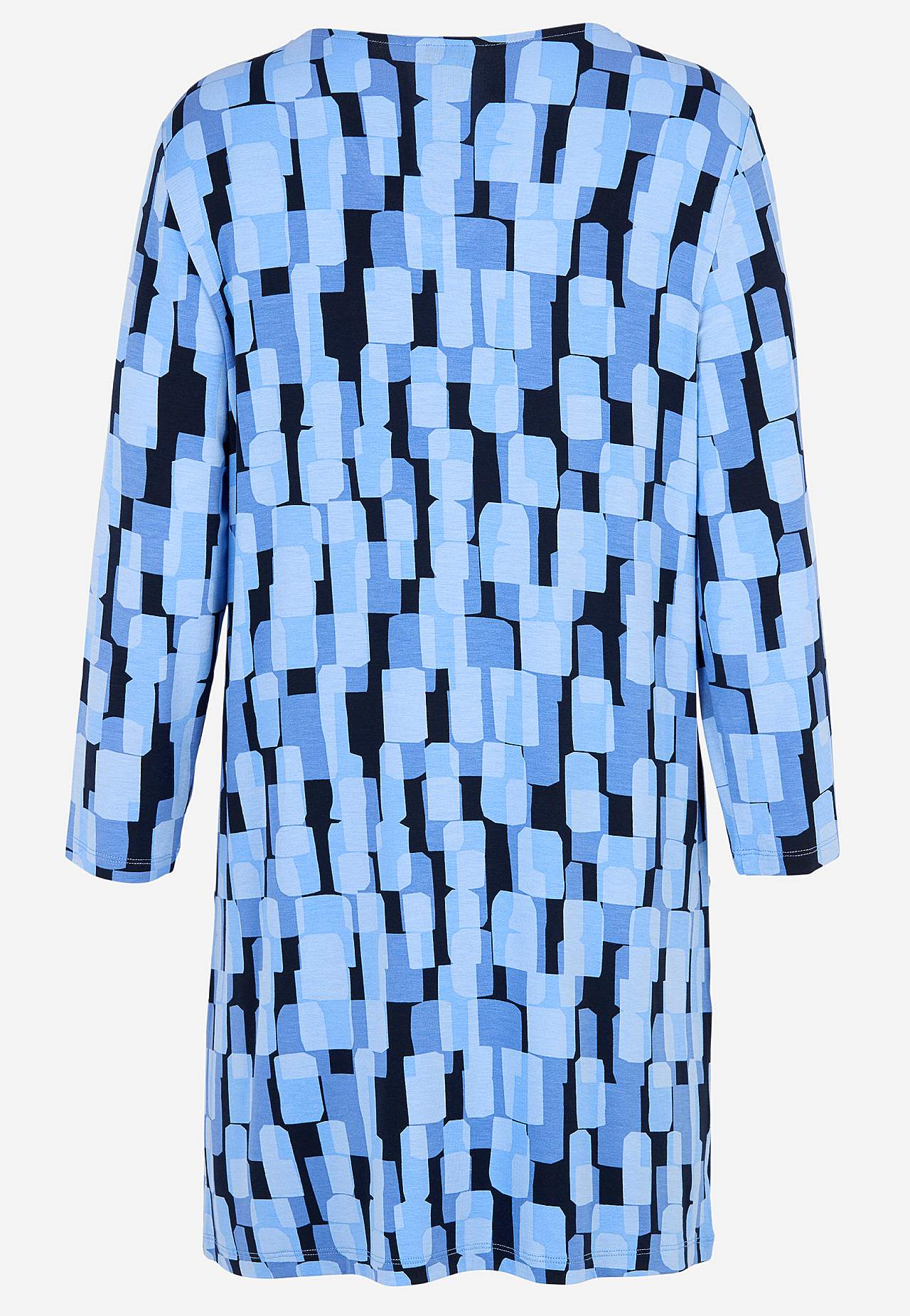 Mustriline taskutega trikotaažist tuunika