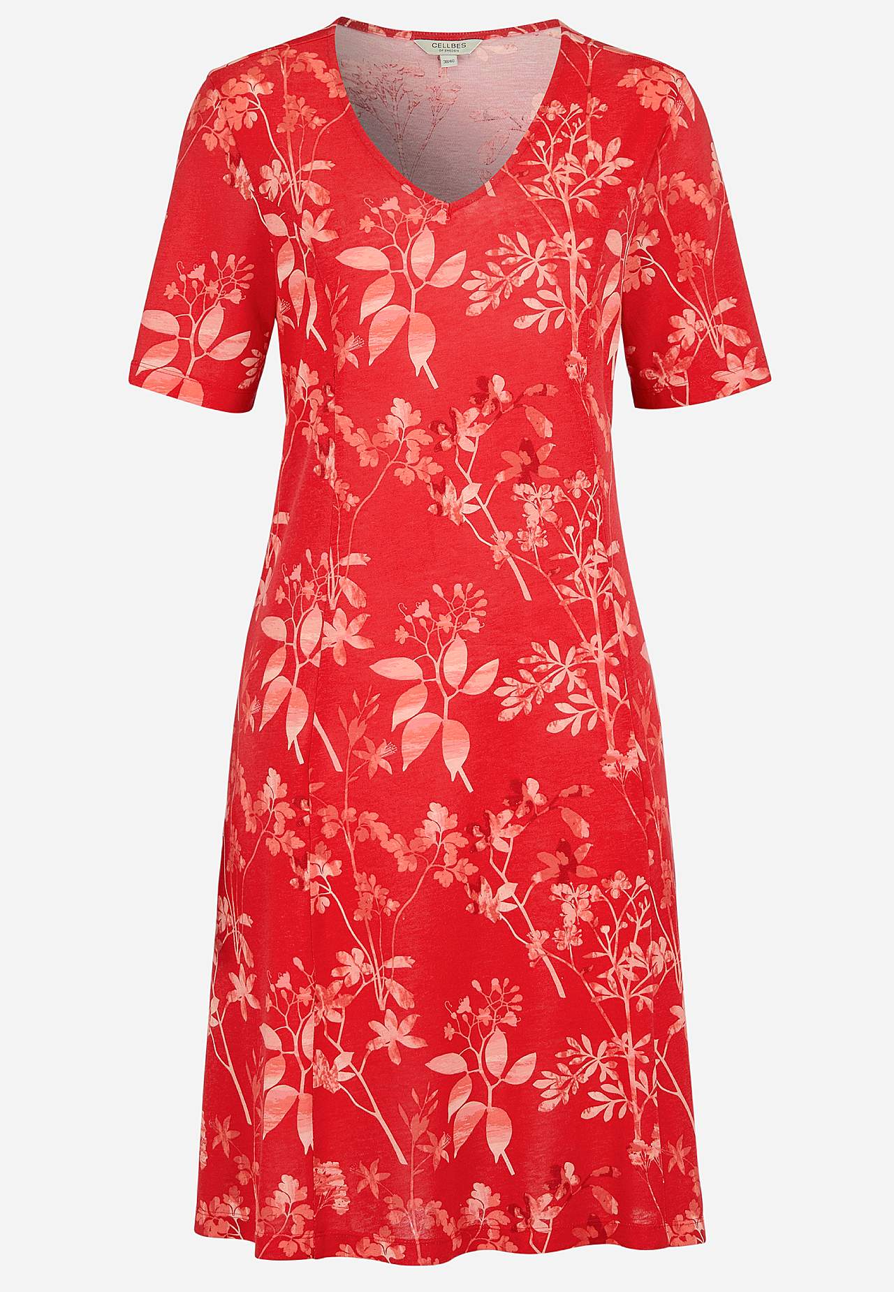 Mustriline taskutega trikotaažkleit