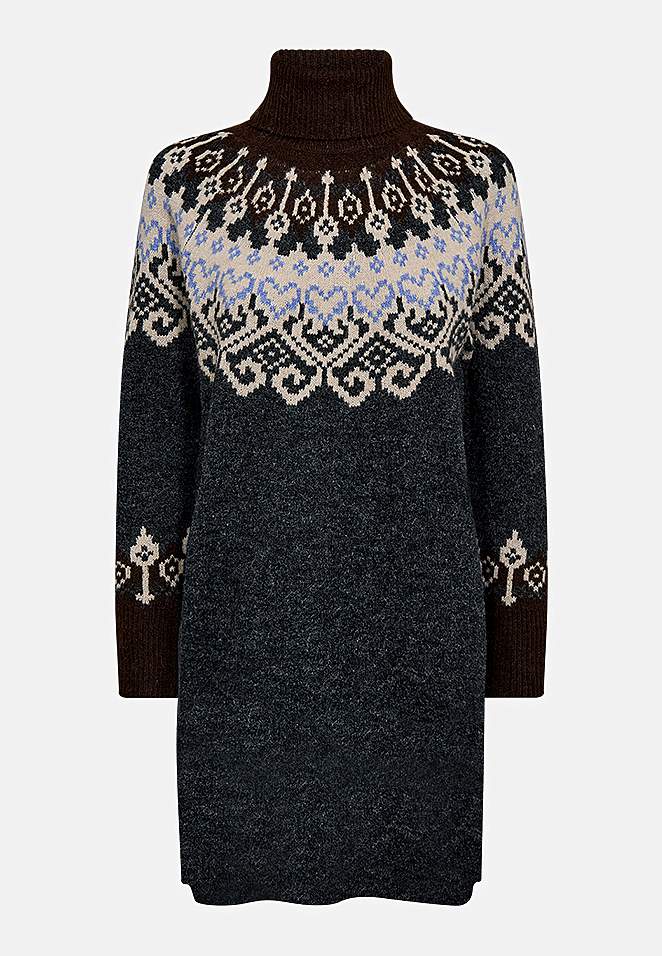 Žakaarmustriga kleit