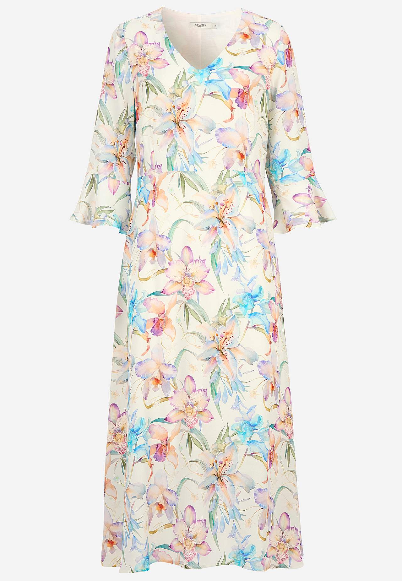 Volangidega varrukatega kleit