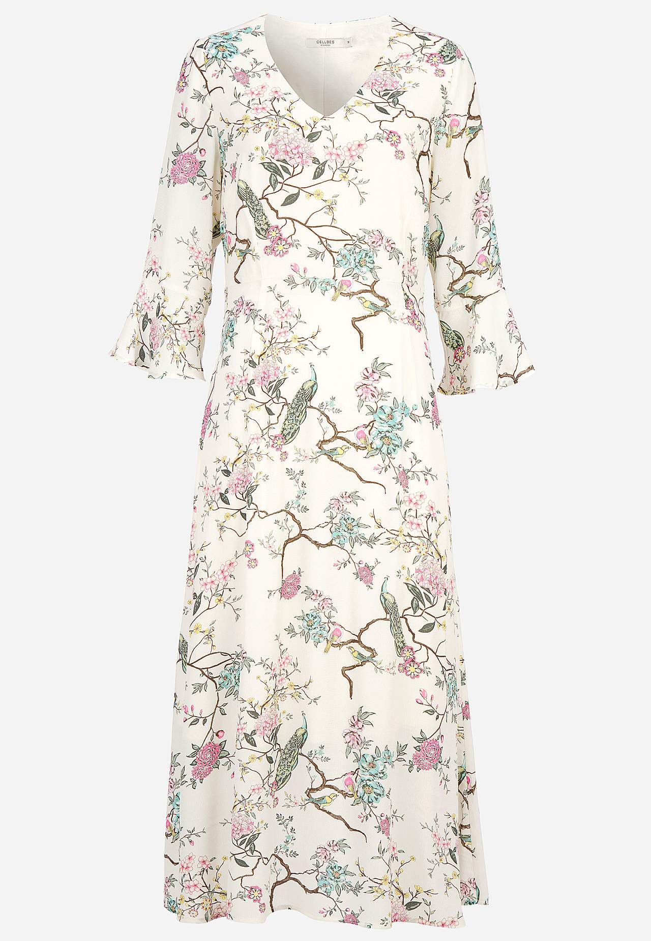 Volangidega varrukatega kleit