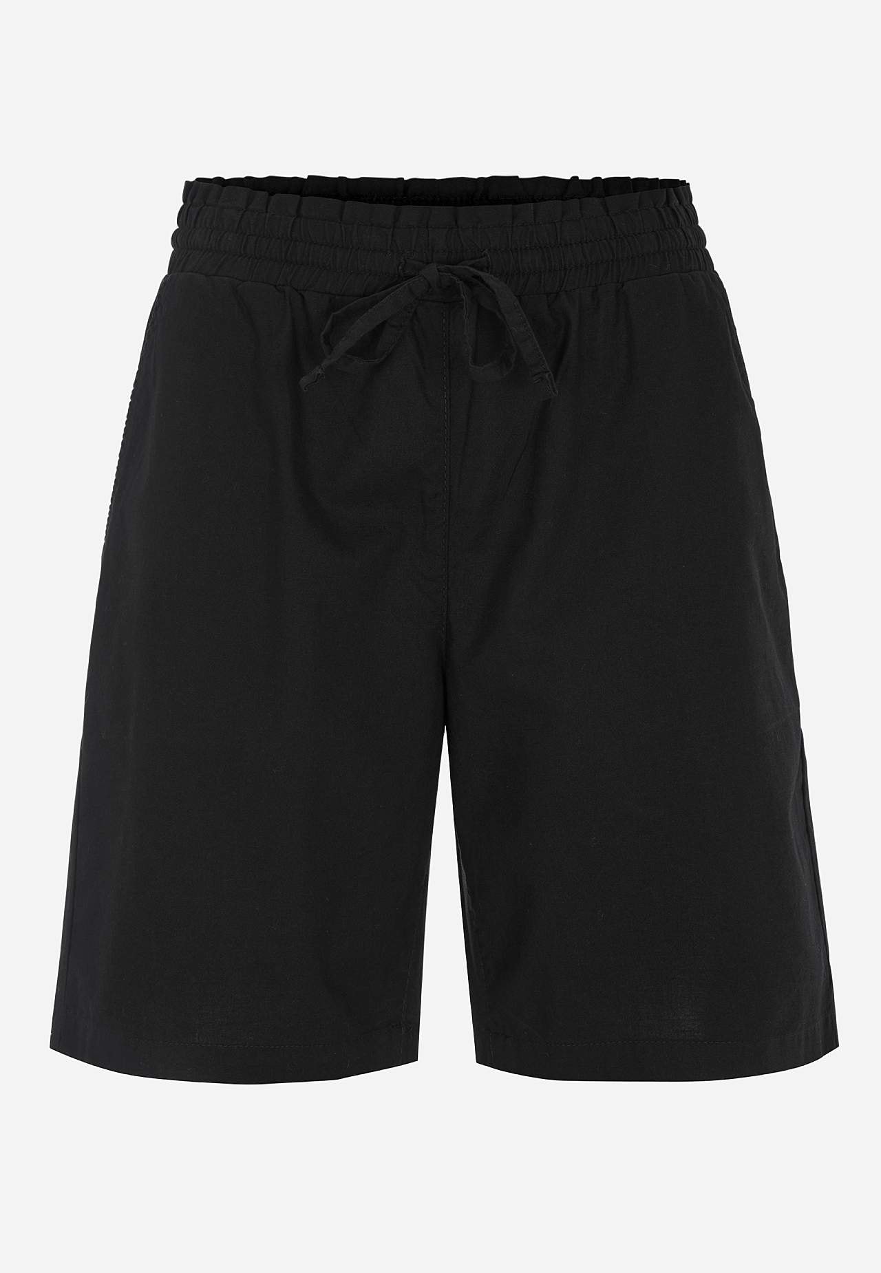 Läbipestud puuvillakangast lühikesed püksid