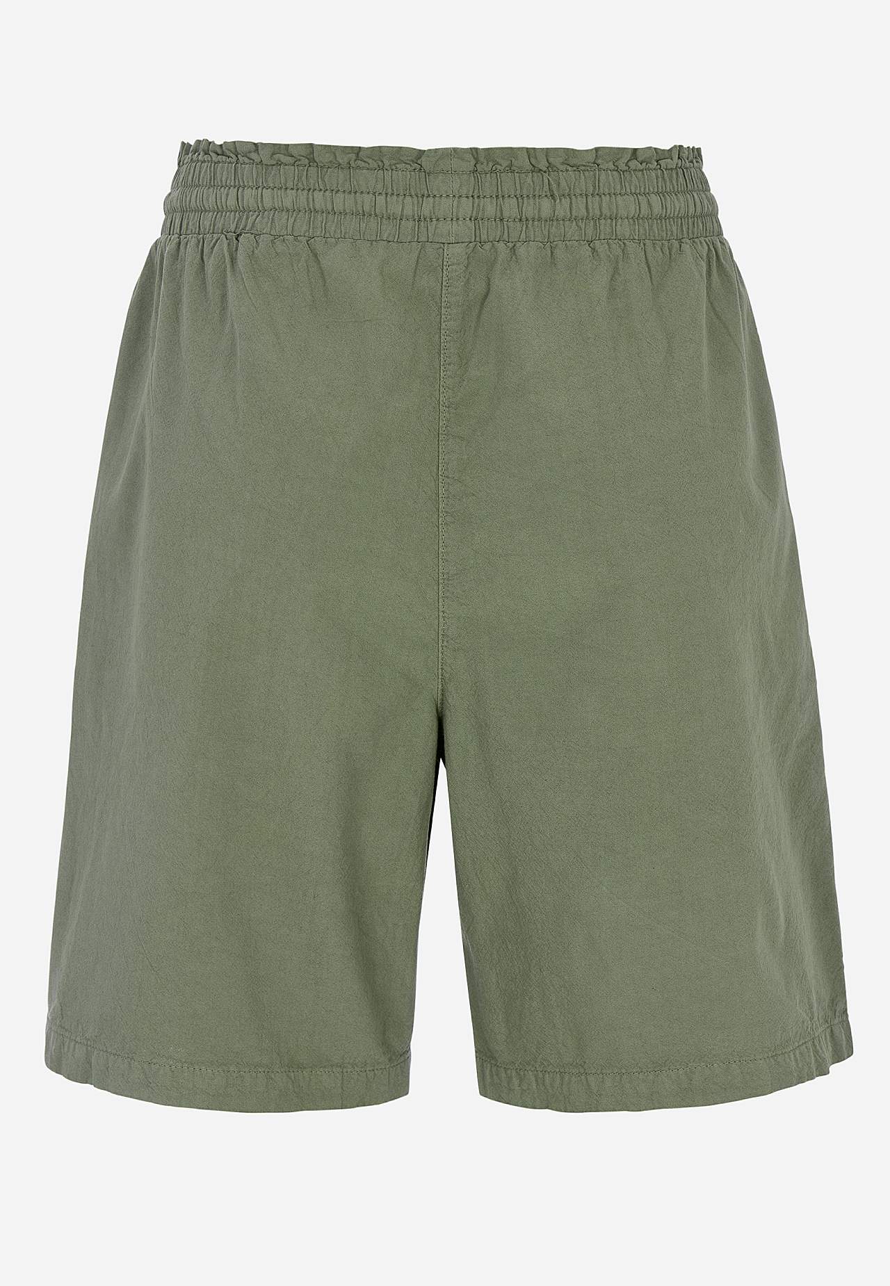 Läbipestud puuvillakangast lühikesed püksid