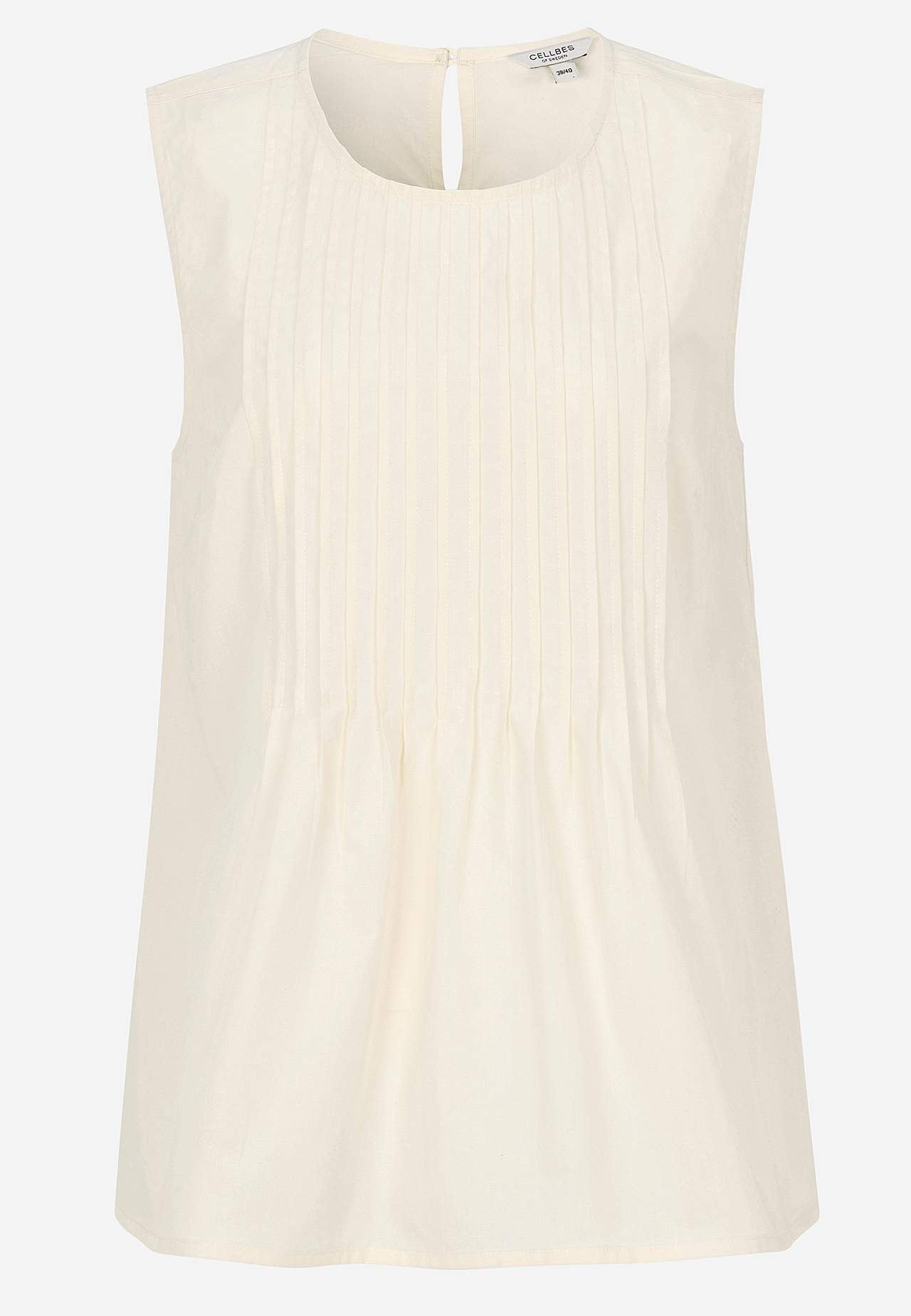 Varrukateta pluus puuvillapopliinist