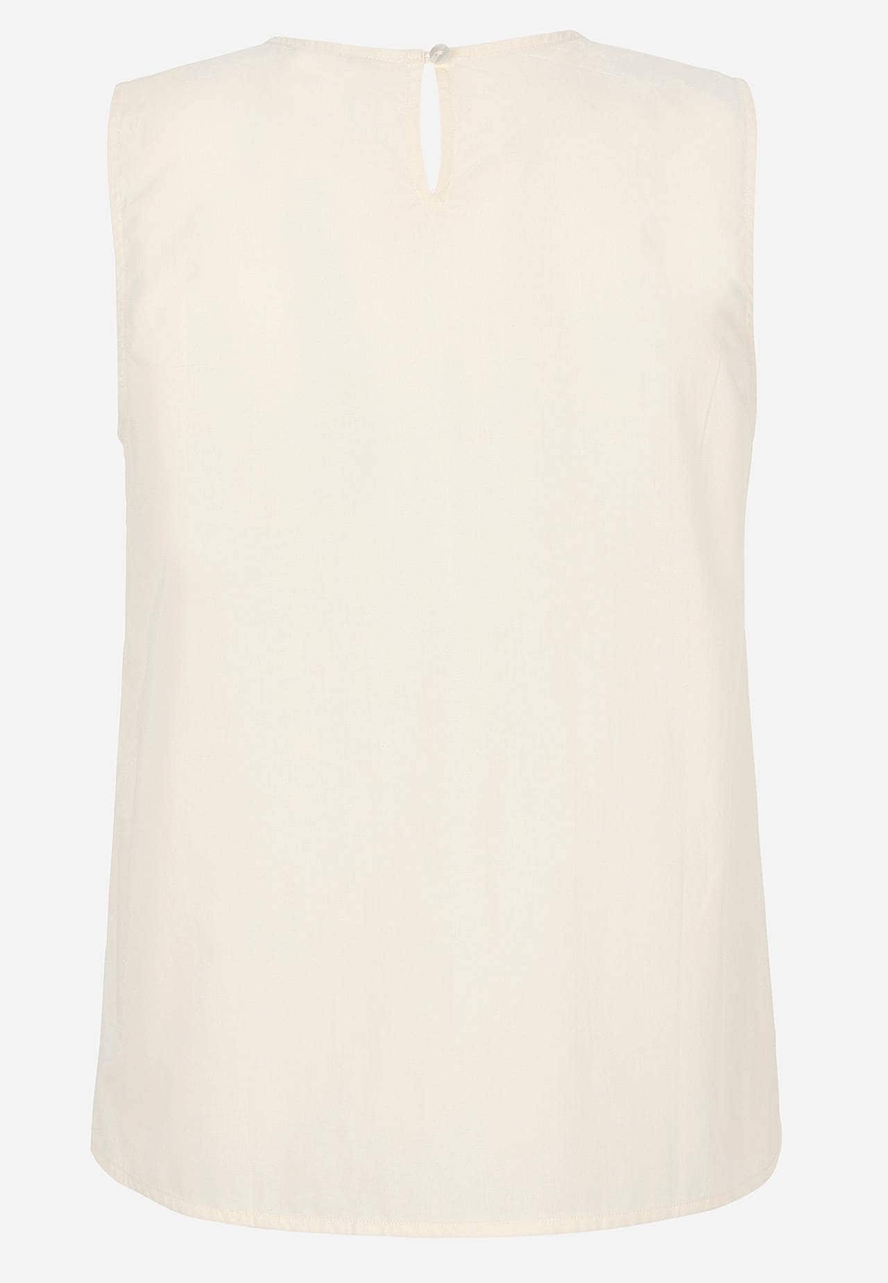 Varrukateta pluus puuvillapopliinist