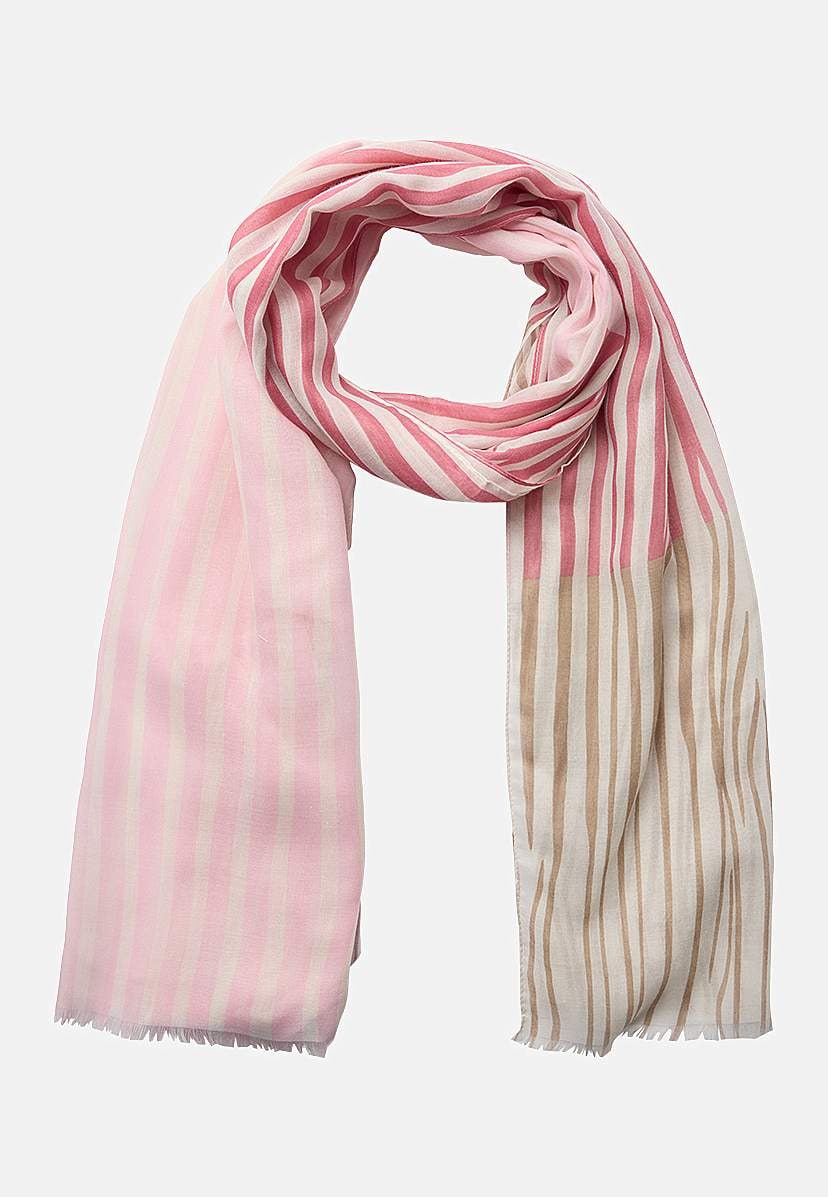 Pikk, õhuline triibuline sall