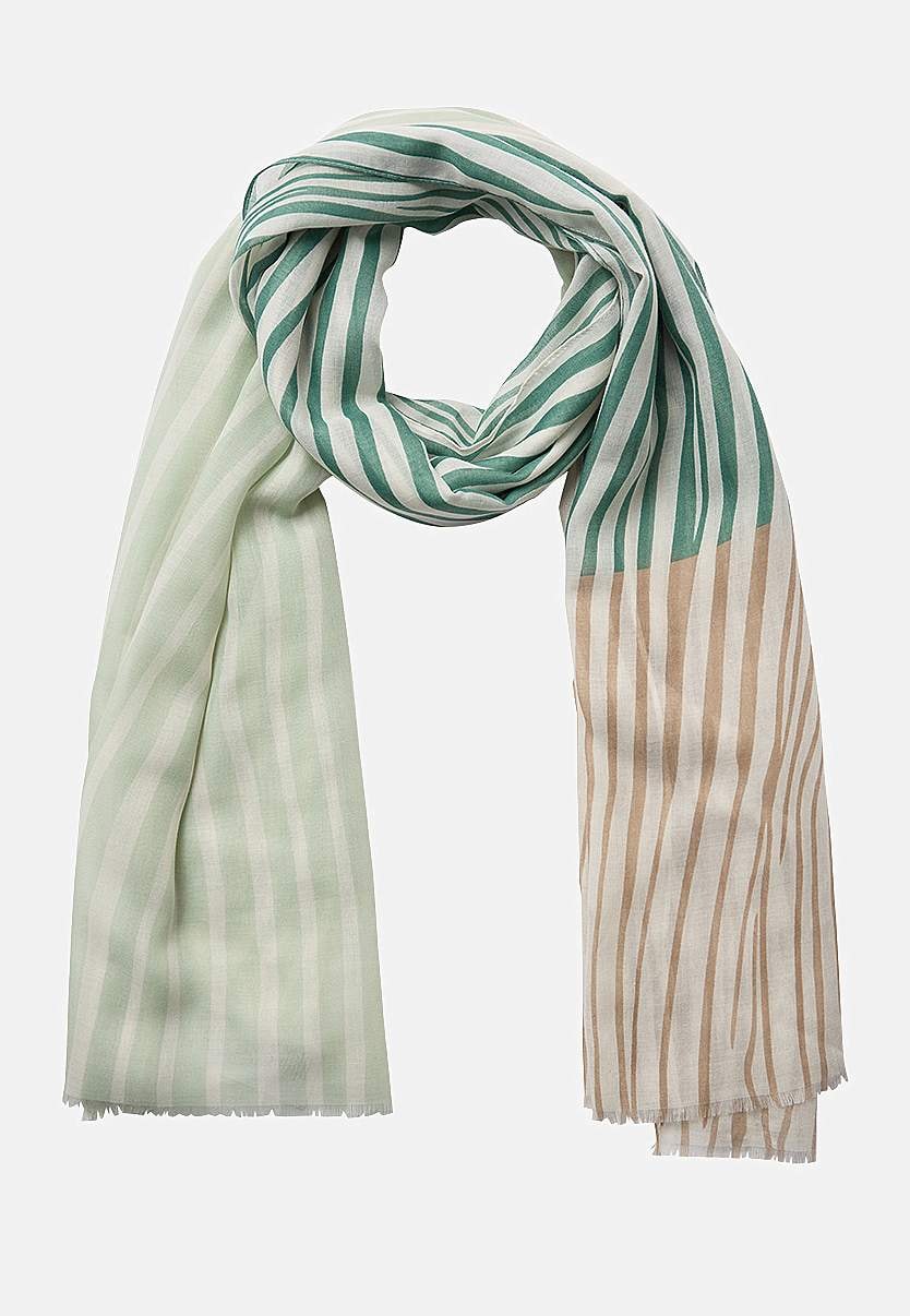 Pikk, õhuline triibuline sall