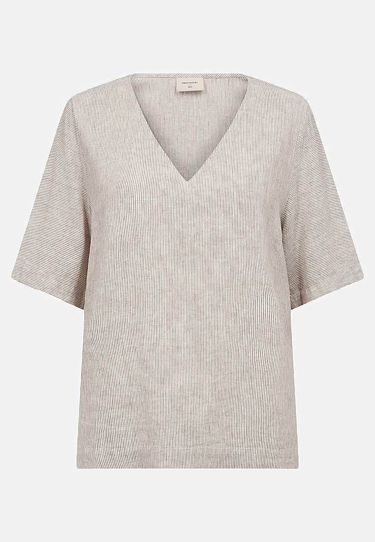 Triibuline linane pluus